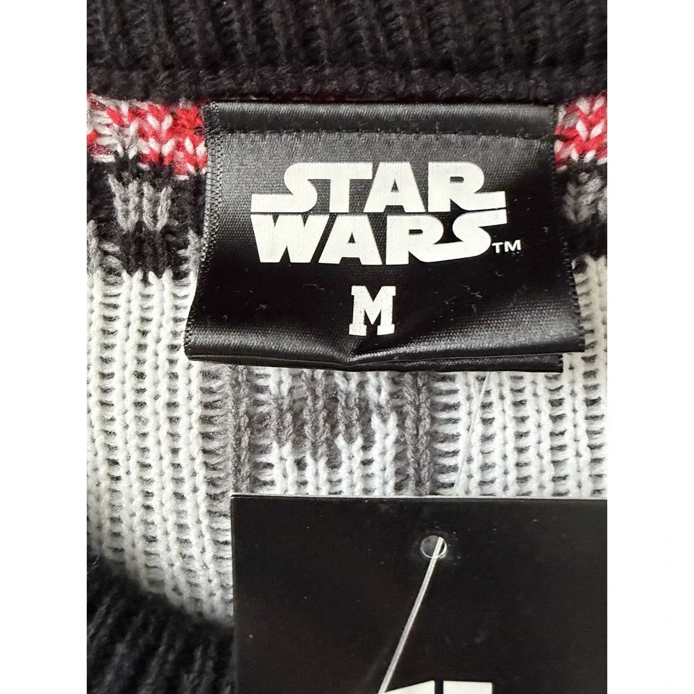 New Star Wars Storm Troopers Long Sleeve Sweater Christmas Gray Medium NWT JBHS
